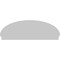Ekena Millwork Elliptical 3 Spoke Architectural Grade PVC Combination Pediment, 72"W x 24-7/8"H x 2-3/4"P PEDPC072X250ELL03 - alternate 2